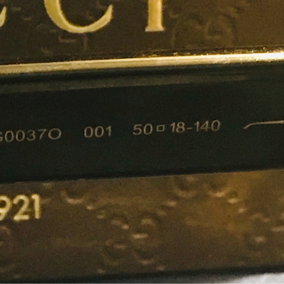 GUCCI 100% Authentic Black Eyeglasses w/Gucci gold emblem & certificate - Picture 12 of 12